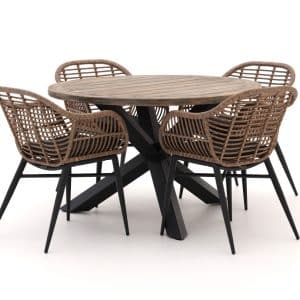 + 10 % Kassenrabatt | Intenso Azora/ROUGH-Y ø120 cm Gartenmöbel-Set 5-teilig