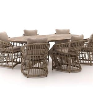 + 10 % Kassenrabatt | Intenso Cameri/ROUGH-Y Ellips 240 cm Gartenmöbel-Set 7-teilig