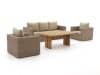 + 10 % Kassenrabatt | Intenso Carpino/ROUGH-L Gartentisch Lounge-Set 4-teilig