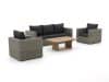 + 10 % Kassenrabatt | Intenso Carpino/ROUGH-L Sessel-Sofa Lounge-Set 4-teilig