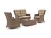+ 10 % Kassenrabatt | Intenso Milano Sessel-Sofa Lounge-Set 4-Sitzer 4-teilig