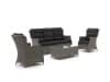 + 10 % Kassenrabatt | Intenso Milano Sessel-Sofa Lounge-Set 5-Sitzer 4-teilig