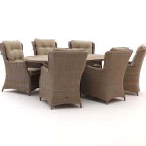 + 15 % Kassenrabatt | Intenso Milano/ROUGH-Y Ellips 240 cm Dining Lounge-Set 7-teilig