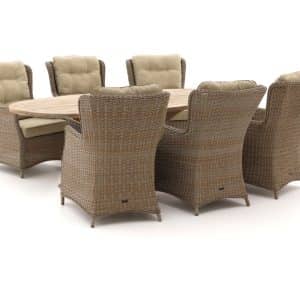 + 10 % Kassenrabatt | Intenso Milano/ROUGH-Y Ellips 240 cm Dining-Lounge Gartenmöbel-Set 7-teilig
