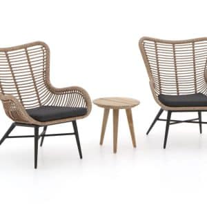 Intenso Rovello/ROUGH-K 40 cm Balkonmöbel-Set Lounge 3-teilig