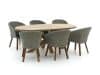 Intenso Tropea/ROUGH-Y Ellips 200 cm Gartenmöbel-Set 7-teilig