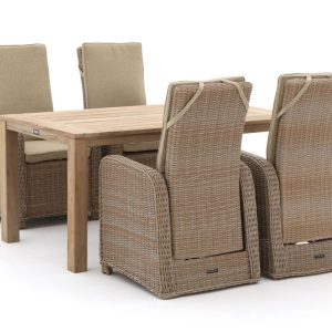 + 10 % Kassenrabatt | Intenso Umbria/ROUGH-S 160 cm Gartenmöbel-Set 5-teilig verstellbar