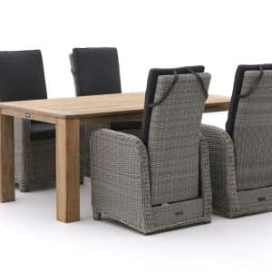 + 10 % Kassenrabatt | Intenso Umbria/ROUGH-X 180 cm Gartenmöbel-Set 5-teilig verstellbar