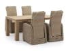 + 10 % Kassenrabatt | Intenso Umbria/ROUGH-X 180 cm Gartenmöbel-Set 5-teilig verstellbar