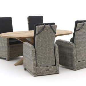 + 15 % Kassenrabatt | Intenso Umbria/ROUGH-Y Ellips 200 cm Gartenmöbel-Set 5-teilig verstellbar
