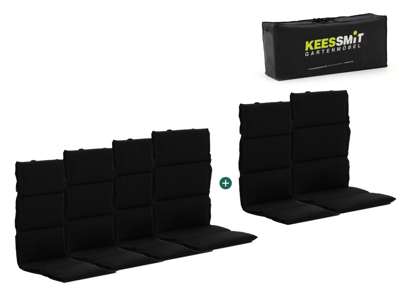 + 15 % Kassenrabatt | Madison Fiber Hochleher Auflagen Set von 6