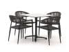 + 10 % Kassenrabatt | Manifesto Belpasso/Canzo 80 cm Gartenmöbel-Set 5-teilig stapelbar klappbar