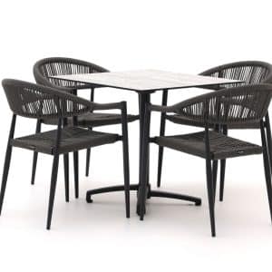 + 15 % Kassenrabatt | Manifesto Belpasso/Canzo 80 cm Gartenmöbel-Set 5-teilig stapelbar klappbar