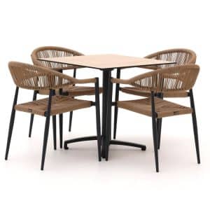 + 15 % Kassenrabatt | Manifesto Belpasso/Canzo 80 cm Gartenmöbel-Set 5-teilig stapelbar klappbar
