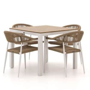 + 15 % Kassenrabatt | Manifesto Belpasso/Fidenza 90 cm Gartenmöbel-Set 5-teilig stapelbar