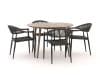 + 10 % Kassenrabatt | Manifesto Belpasso/ROUGH-K ø 115 cm Gartenmöbel-Set 5-teilig stapelbar