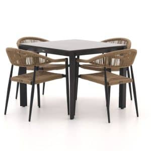 + 15 % Kassenrabatt | Manifesto Belpasso/Sestino 90 cm Gartenmöbel-Set 5-teilig stapelbar