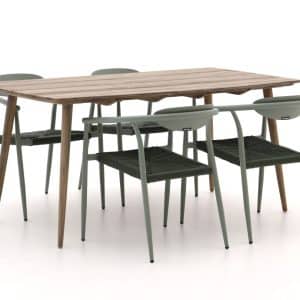 + 10 % Kassenrabatt | Manifesto Cavone/ROUGH-K 160 cm Gartenmöbel-Set 5-teilig stapelbar