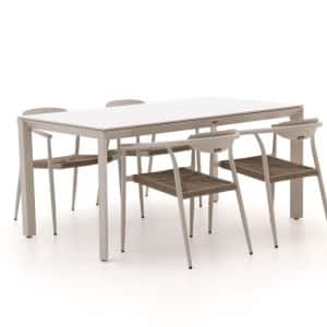 + 15 % Kassenrabatt | Manifesto Cavone/Sestino 160 cm Gartenmöbel-Set 5-teilig stapelbar