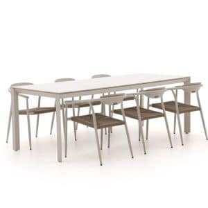 + 15 % Kassenrabatt | Manifesto Cavone/Sestino 220 cm Gartenmöbel-Set 7-teilig stapelbar