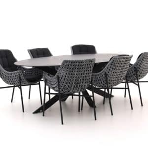 + 15 % Kassenrabatt | Manifesto Novara/Furato ellips 240 cm Gartenmöbel-Set 7-teilig