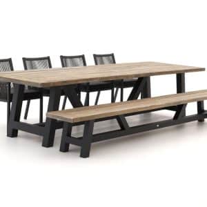 + 15 % Kassenrabatt | Manifesto Rivola/Bresimo 330 cm Gartenmöbel-Set mit Bank 6-teilig