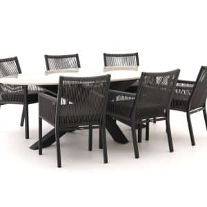 Manifesto Rivola/Induno Ellips 240 cm Gartenmöbel-Set 7-teilig