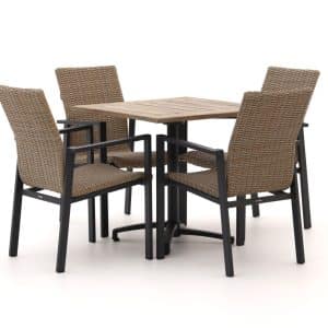 + 10 % Kassenrabatt | Manifesto Villongo/Canzo 80 cm Gartenmöbel-Set 5-teilig Stapelbar inklapbaar