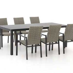 + 10 % Kassenrabatt | Manifesto Villongo/Menzano 220 cm Gartenmöbel-Set 7-teilig stapelbar