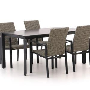 + 15 % Kassenrabatt | Manifesto Villongo/Sestino 160 cm Gartenmöbel-Set 5-teilig stapelbar