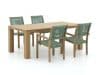 + 10 % Kassenrabatt | ROUGH Batang/ROUGH-X 200 cm Gartenmöbel-Set 5-teilig stapelbar