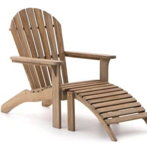 ROUGH-S Adirondack Gartensessel mit Hocker