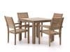 + 10 % Kassenrabatt | ROUGH-S Gartenmöbel-Set 90 cm 5-teilig stapelbar