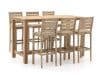 + 10 % Kassenrabatt | ROUGH-S/ROUGH-X 180 cm Gartenbar-Set 7-teilig