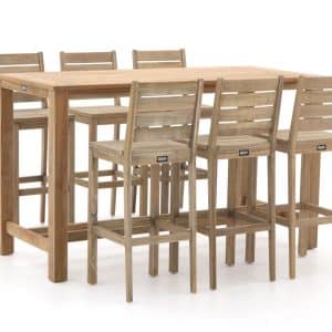 + 10 % Kassenrabatt | ROUGH-S/ROUGH-X 180 cm Gartenbar-Set 7-teilig