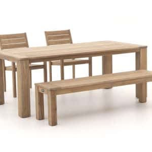+ 10 % Kassenrabatt | ROUGH-S/ROUGH-X 200 cm Gartenmöbel-Set 4-teilig stapelbar
