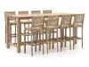 + 10 % Kassenrabatt | ROUGH-S/ROUGH-X 240 cm Gartenbar-Set 9-teilig