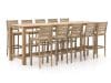 + 10 % Kassenrabatt | ROUGH-S/ROUGH-X 300 cm Gartenbar-Set 11-teilig