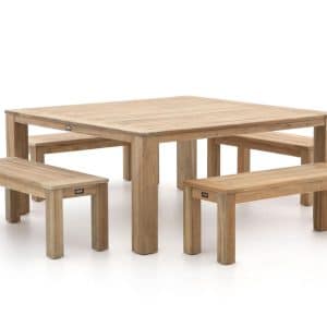 + 15 % Kassenrabatt | ROUGH-X 170x170 cm Picknick Sitzgruppe 5-teilig