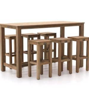 + 10 % Kassenrabatt | ROUGH-X 180 cm Gartenbar-Set 7-teilig