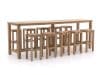 + 15 % Kassenrabatt | ROUGH-X 300 cm Gartenbar-Set 11-teilig