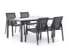 + 10 % Kassenrabatt | R&S Design Altea/Caluso 160 cm Gartenmöbel-Set 5-teilig stapelbar