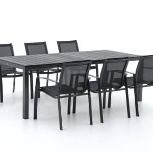 + 10 % Kassenrabatt | R&S Design Altea/Fidenza 220 cm Gartenmöbel-Set 7-teilig stapelbar