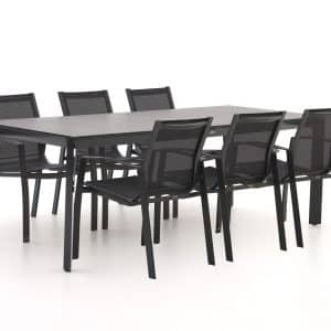 R&S Design Altea/Sestino 220 cm Gartenmöbel-Set 7-teilig stapelbar