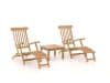 + 10 % Kassenrabatt | Sunyard Country/Wales 60 cm Deckchair-Set 3-teilig