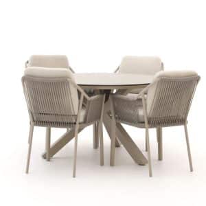 Tierra Outdoor Liv/Orbital ø 120 cm Gartenmöbel-Set 5-teilig