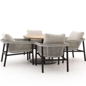 + 10 % Kassenrabatt | Zavelli Cuore ø 120 cm Gartenmöbel-Set 5-teilig