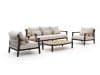 + 10 % Kassenrabatt | Zavelli Divina Sessel-Sofa Lounge-Set 4-teilig 5-Sitzer