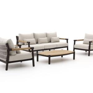 Zavelli Divina Sessel-Sofa Lounge-Set 4-teilig 5-Sitzer