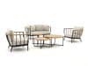 + 10 % Kassenrabatt | Apple Bee Condor Sessel-Sofa Lounge-Set 6-teilig 4-Sitzer